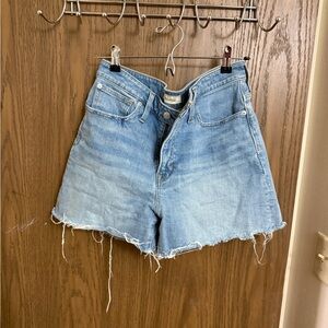 Casual Light Blue Jean Shorts